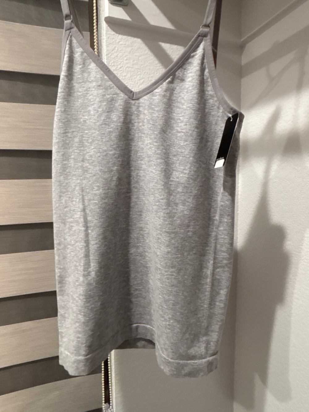 Light Gray V-Neck Cami Tank Top - Women 80% cotton Brand new
